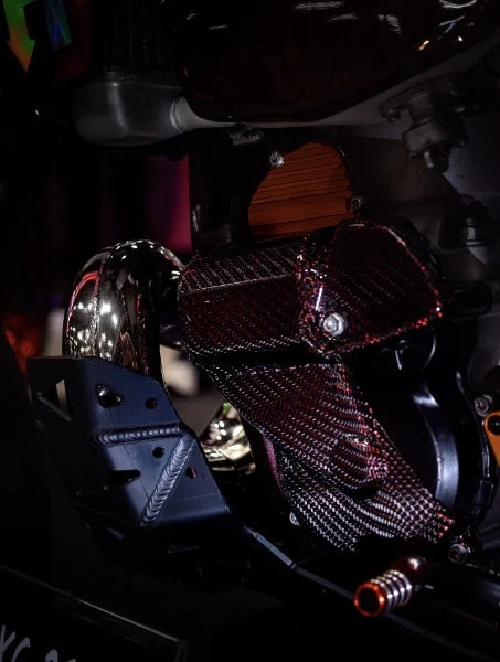 Carbon Fiber Ignition Cover With Starter  - KTM / HUSQVARNA / HUSABERG 2012-2016 250/300