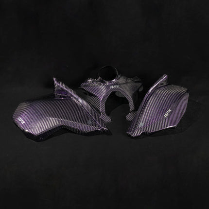 Purple Reflective Carbon fiber tank cover set for KTM EXC 2012