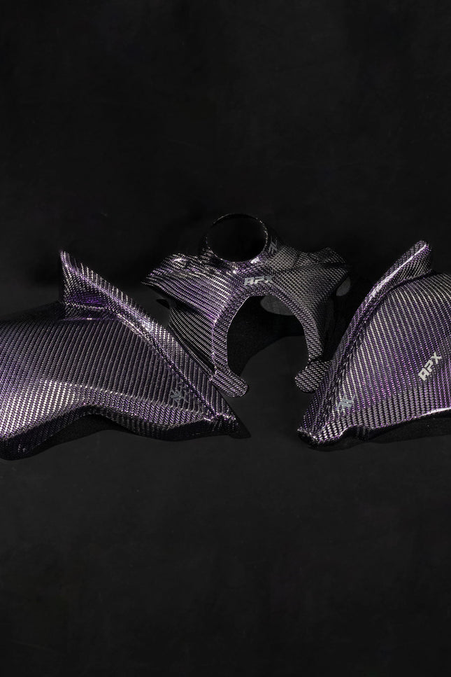 Purple Reflective Carbon fiber tank cover set for KTM EXC 2012